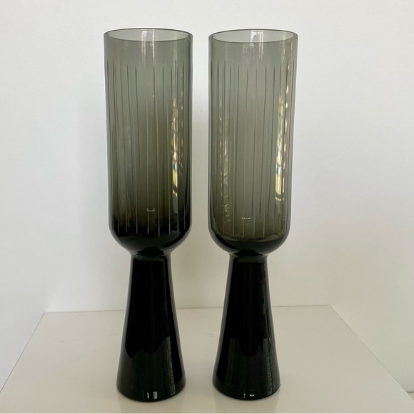 NWT Lasvit Otto Champagne Glass By Yabu Pushelberg In Carbon 2” - Picture 11 of 17